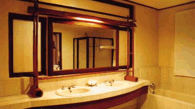 Sabin Resort Hotel Superior Room with warm timber furnishings